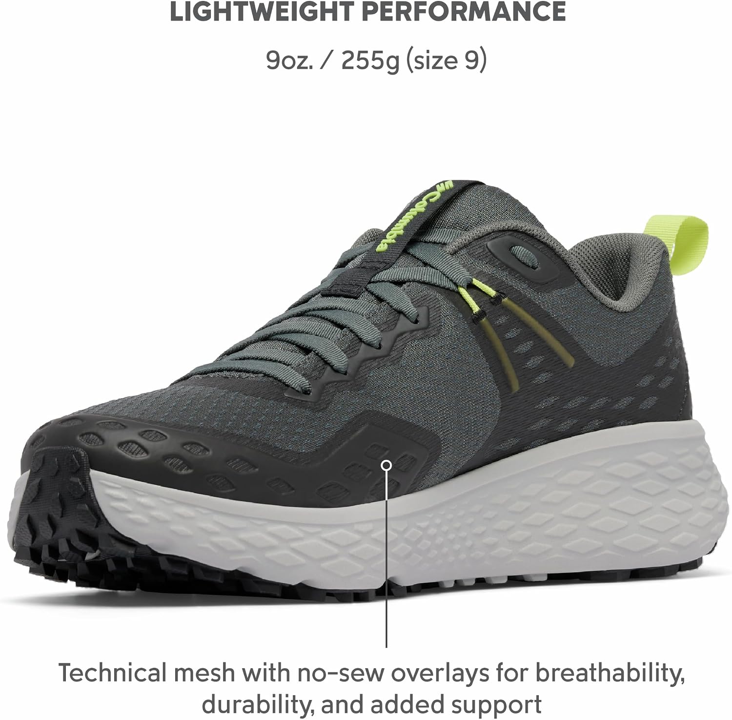 Columbia Men's Konos TRS Shoe, Grill/Napa Green, 8.5