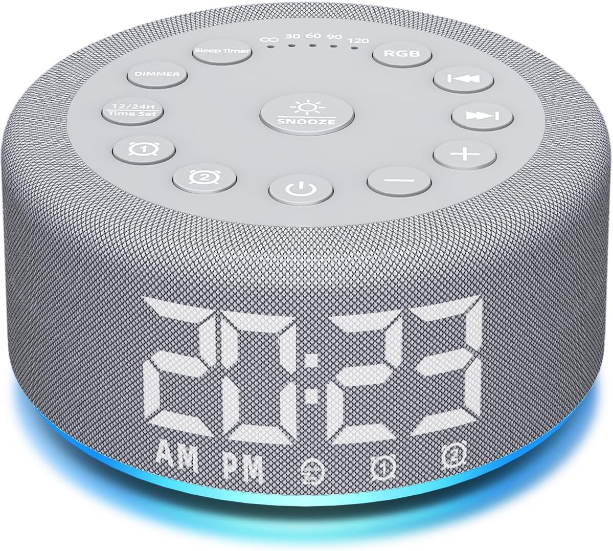 - Plug-in Sound White Noise Machine Brown Noise Machine & Alarm Clock with Rechargeable Backup Battery Night Light Dual Alarms 30 Sleeping Sounds for Baby Kids Adults 5 Timers 15 Wake Up Sounds & Memory