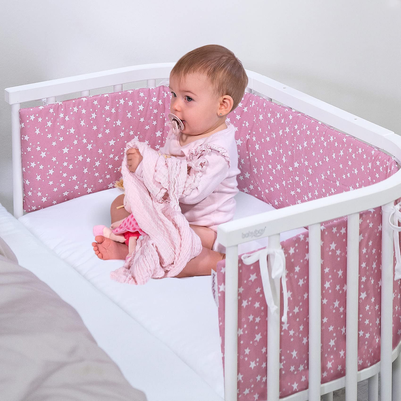 babybay 160580 lenzuolo con angoli jersey deluxe confezione doppia adatta ai modelli Maxi, Midi, Boxspring, Comfort e Comfort Plus, bianco, 89 x 50 cm (2 confezione)