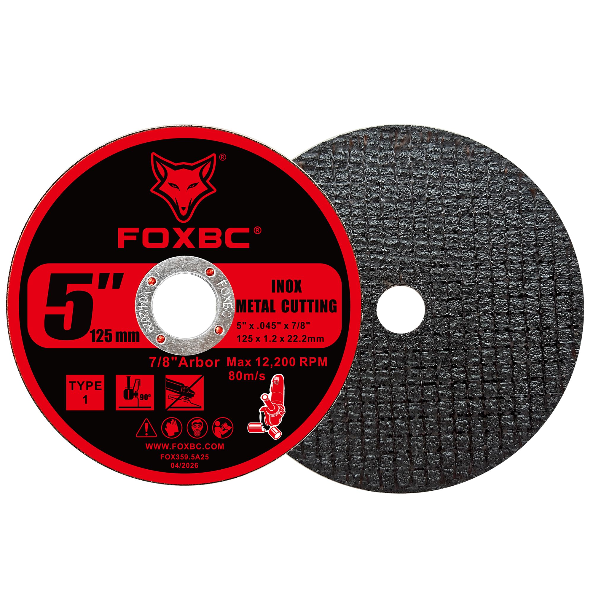 FOXBC Metal Cut-Off Wheels - 25 Pack -3 FOXBC Metal Cut-Off Wheels - 25 Pack -3