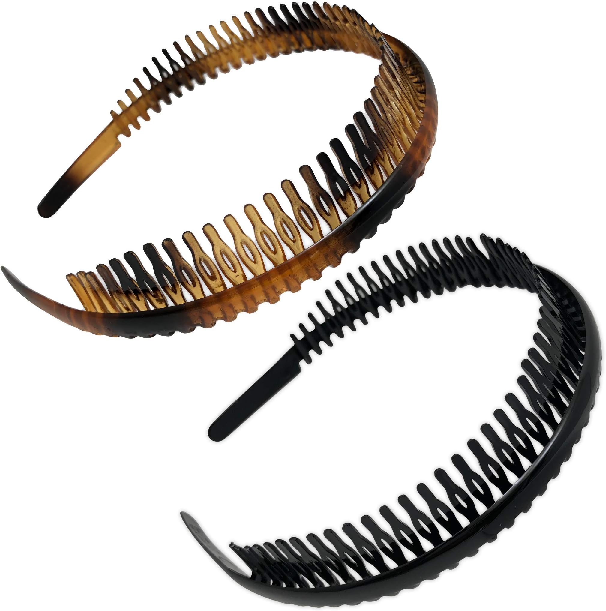 ScunciEffortless Beauty Headbands, 1-Inch Wide, 6-Count Total