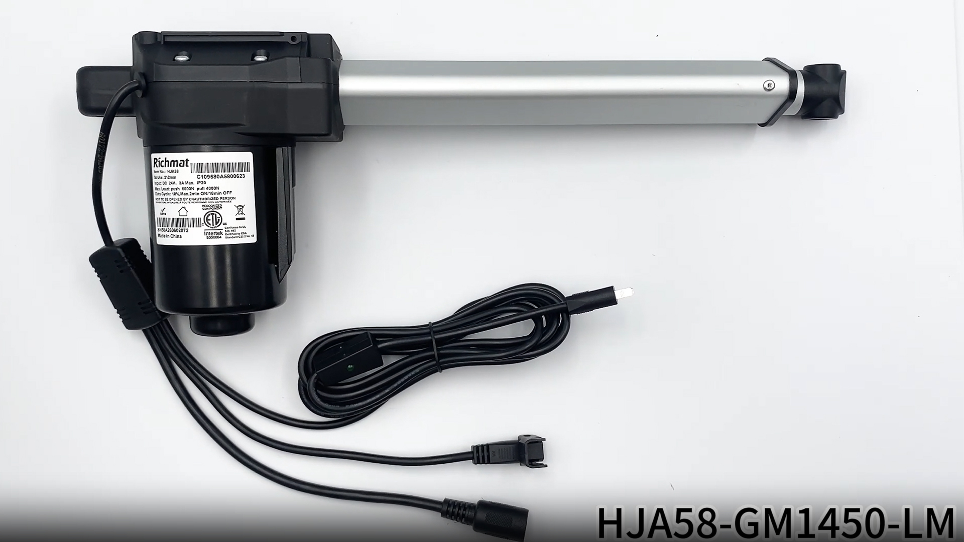 Image of Lift Chair Richmat Motor HJA58 Replacing GM1450-LM Linear Actuator