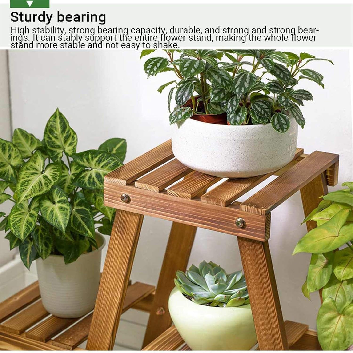 Plant Flower Shelf Stand Flower Pot Rack Holder Garden Living Room Table Planter Display Stand Home Decor Indoor Outdoor