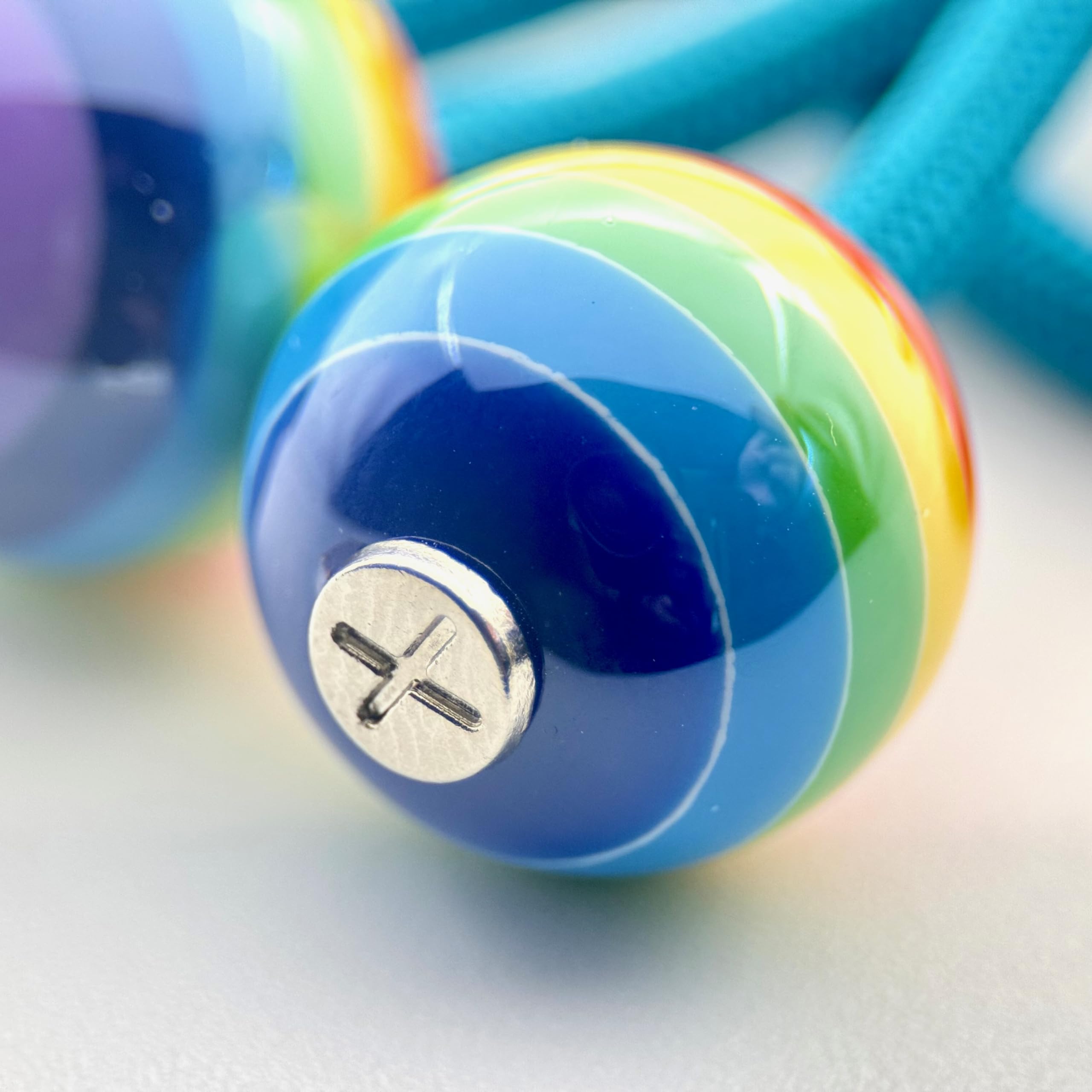HOODIE CHARMS Rainbow Pop Series, Personalization Hoodie Drawstring Beads, Futuristic and Minimal Design - Image 2