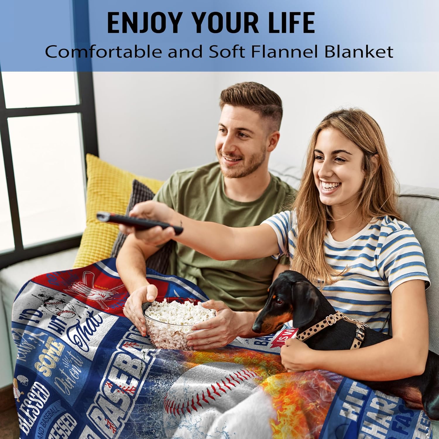 Baseball Gifts, Baseball Gifts for Boys 8-12, Baseball Gifts for Men, Best Baseball Coach Gifts, Baseball Team Gifts for Boys Adults, Baseball Gifts for ChristmasThrow Blanket 50"x60" - Image 2