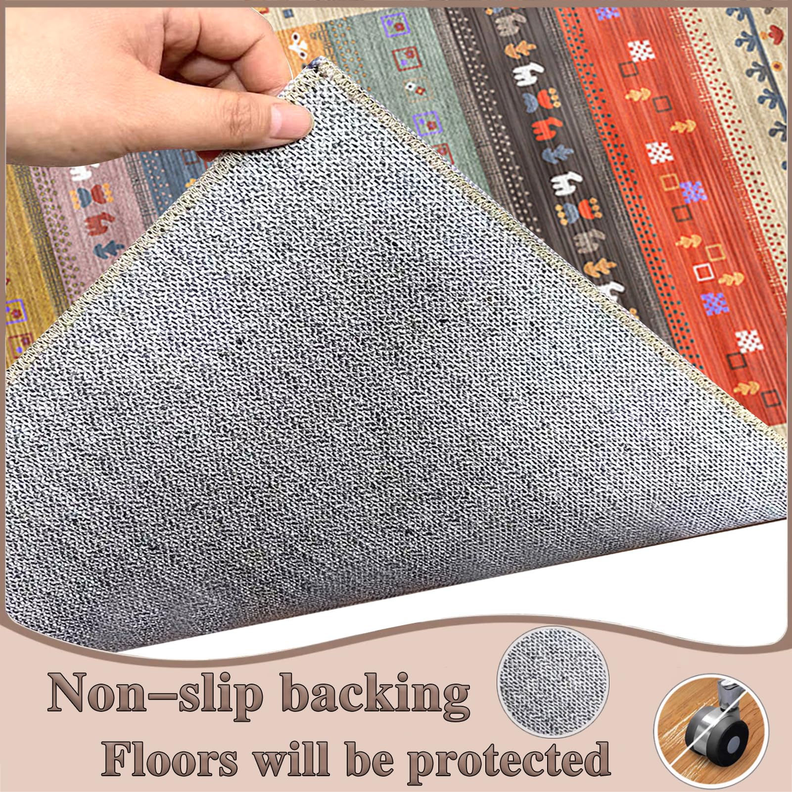 Alfombrilla para Silla de Oficina 100 x 120 cm, Alfombra Silla Gaming, Protector Suelo Silla Ruedas, Alfombrilla Protectora para Suelos para Suelos Duros, Tapete de Protección de Madera/baldosas