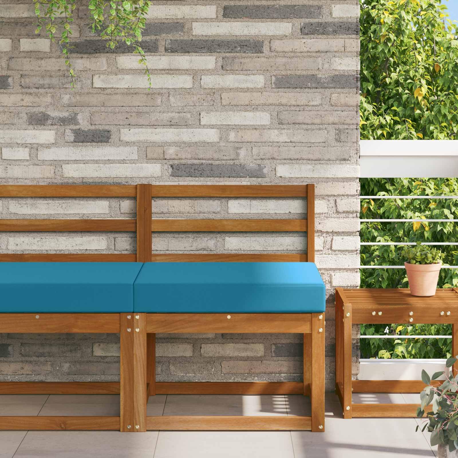 Coussin d'extérieur ergonomique et antidérapant lavable pour terrasse et balcon