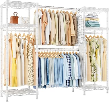 Ulif E7 Heavy Duty Garment Rack, Metal Clothing Racks for Hanging Clothes