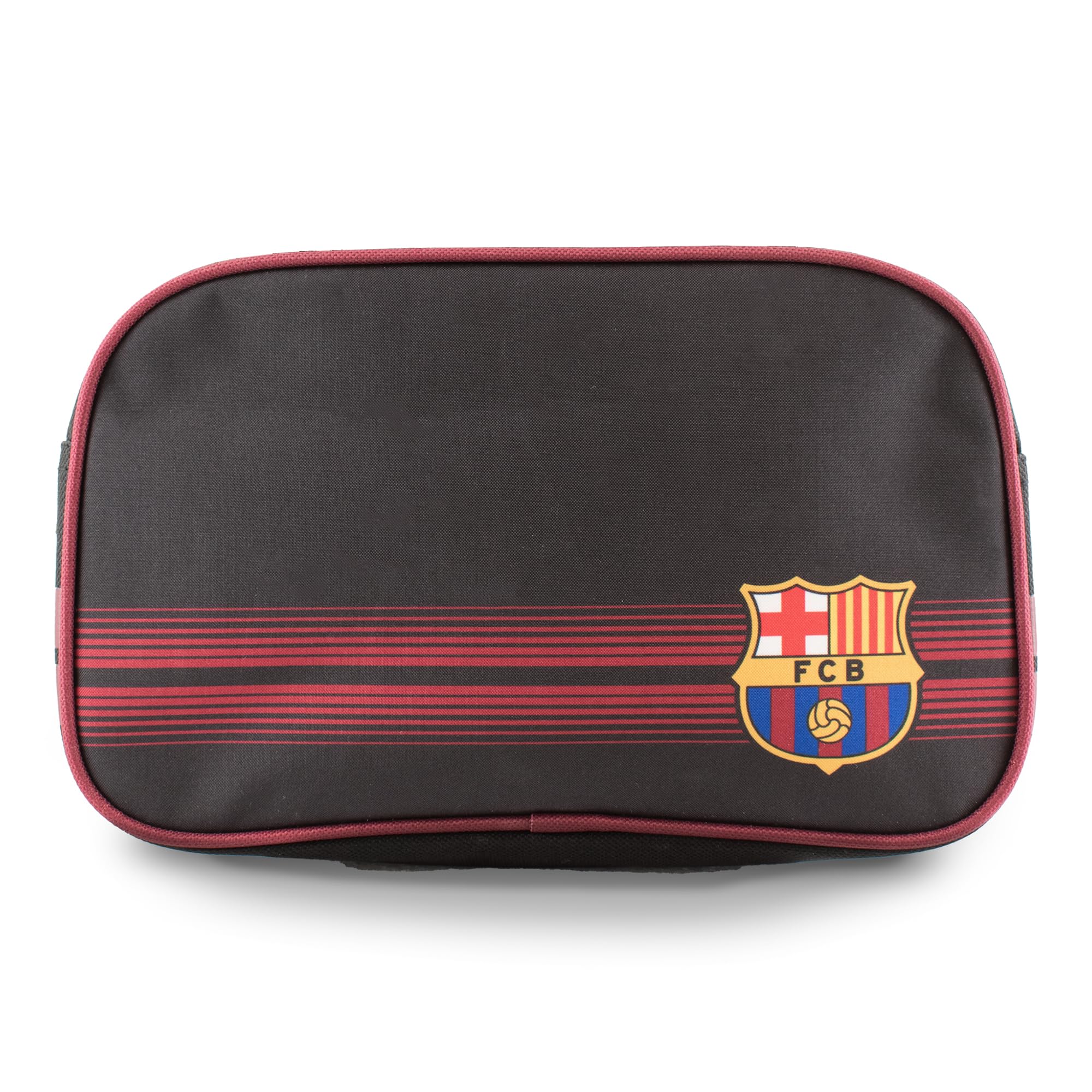 Hy-Pro Officially Licensed Barcelona Matchday Bag - Compact Travel Bag (23x16.5x10cm) - Sports Gear for Essential Items with Stylish Black Design