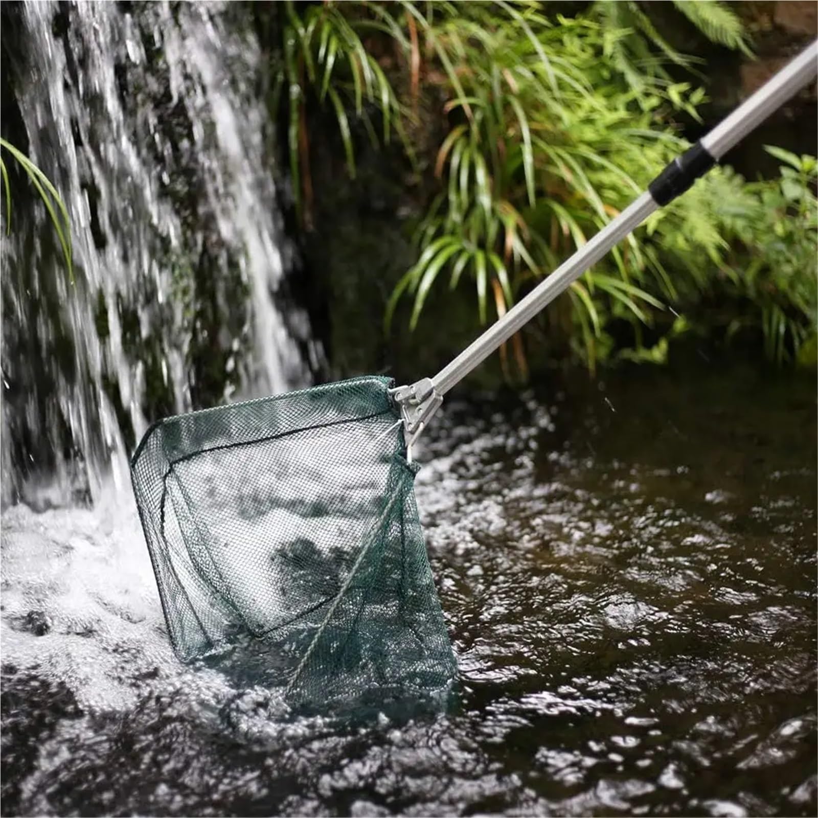 Retino da Pesca Guadino da pesca con manico telescopico Rete d'acqua dolce for uomo donna Estendibile fino a 42-130 cm per Pesci in Corsi d'acqua