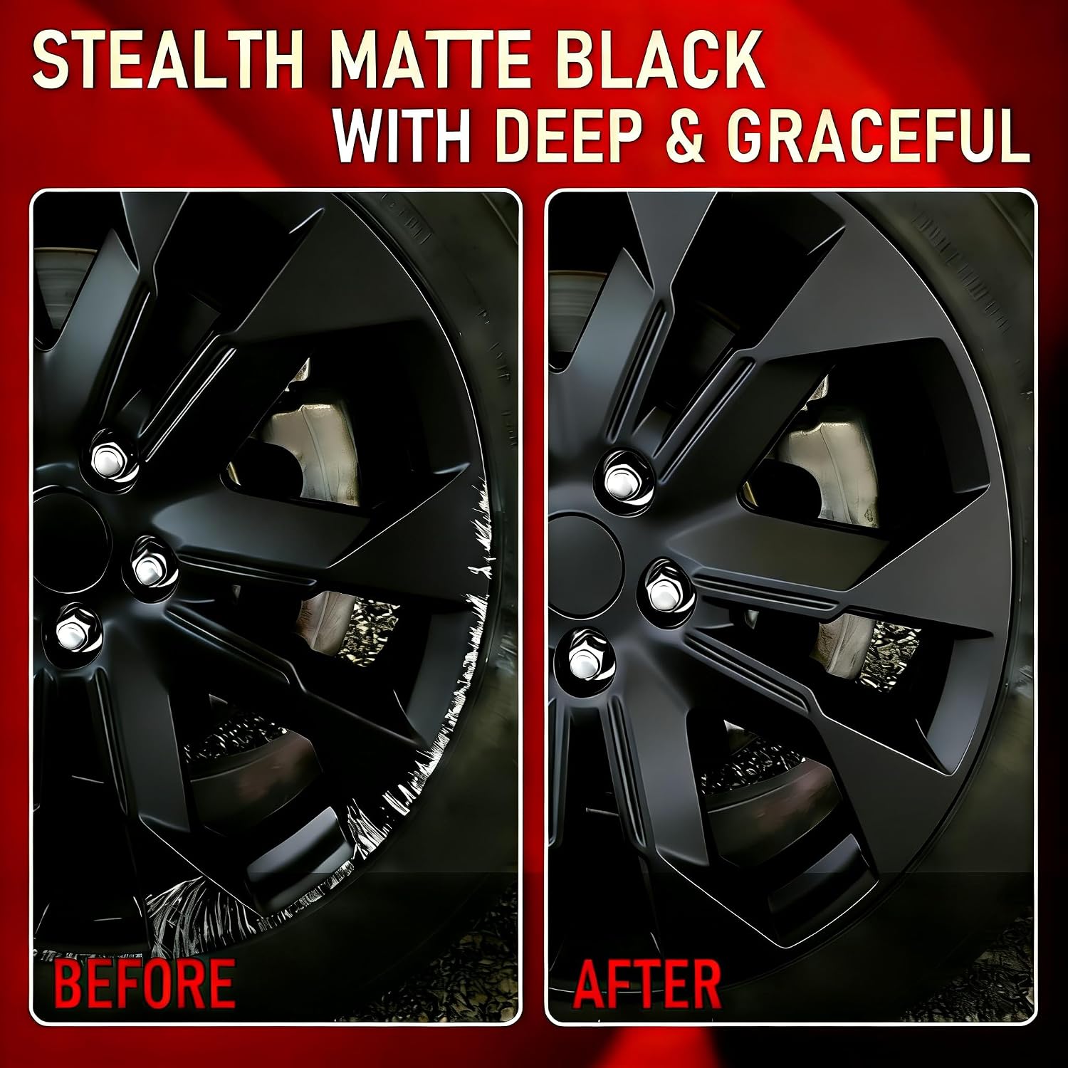Matte Black Rim Touch Up Paint, Matte Black Paint Pen for Metal, Enamel, Car Wheel Scratch Flat Black Wheel Paint Pen, Universal Satin Matte Black for rims, Black Car Rim paint for Wheel Curb Rash, Scratches
