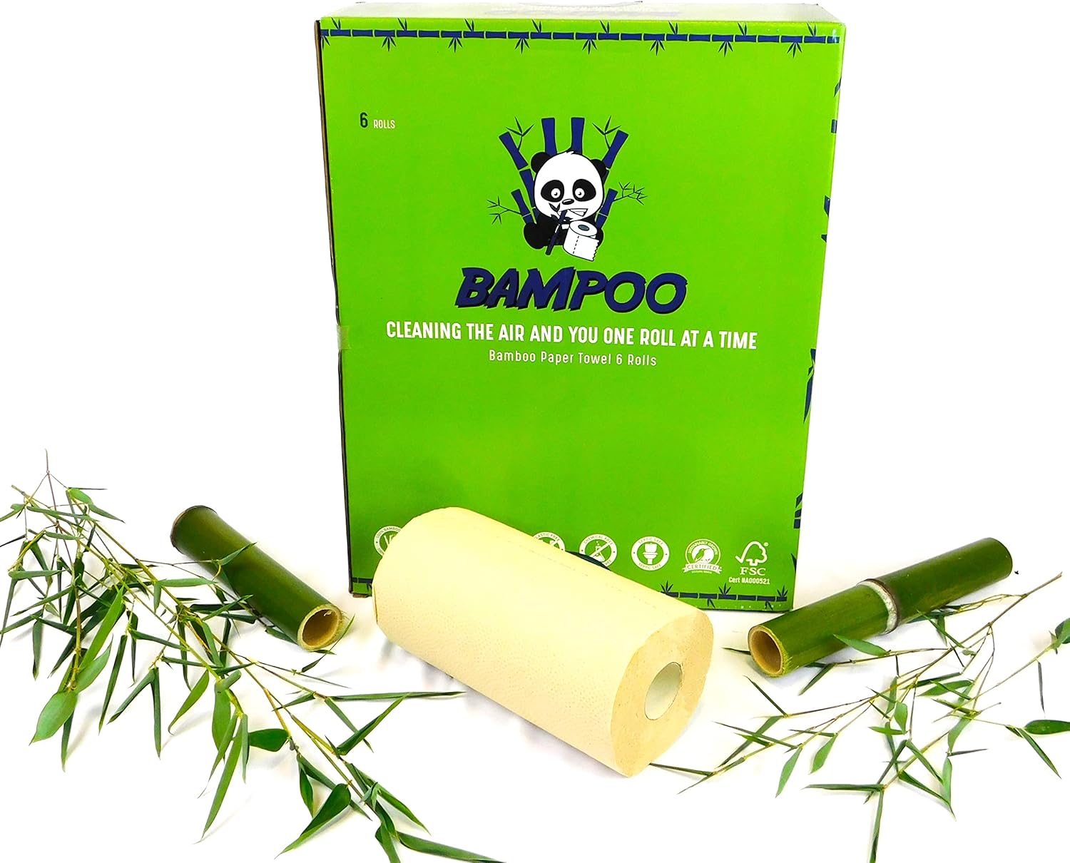 Bamboo Premium Paper Towels (6-Rolls)