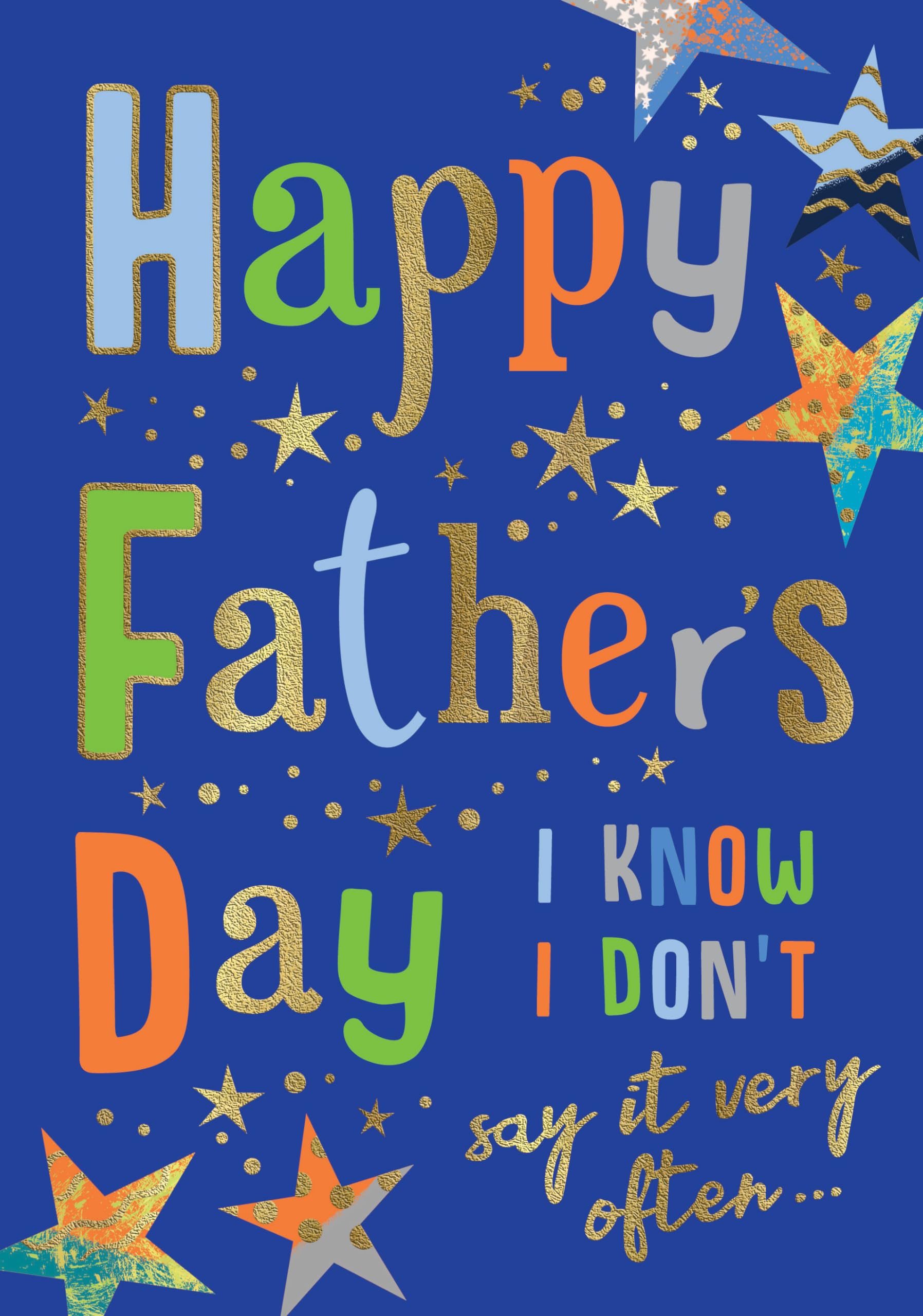 Father's Day Card, Happy Father's Day Modern Card - 9 x 6 inches - Avant Garde Studios