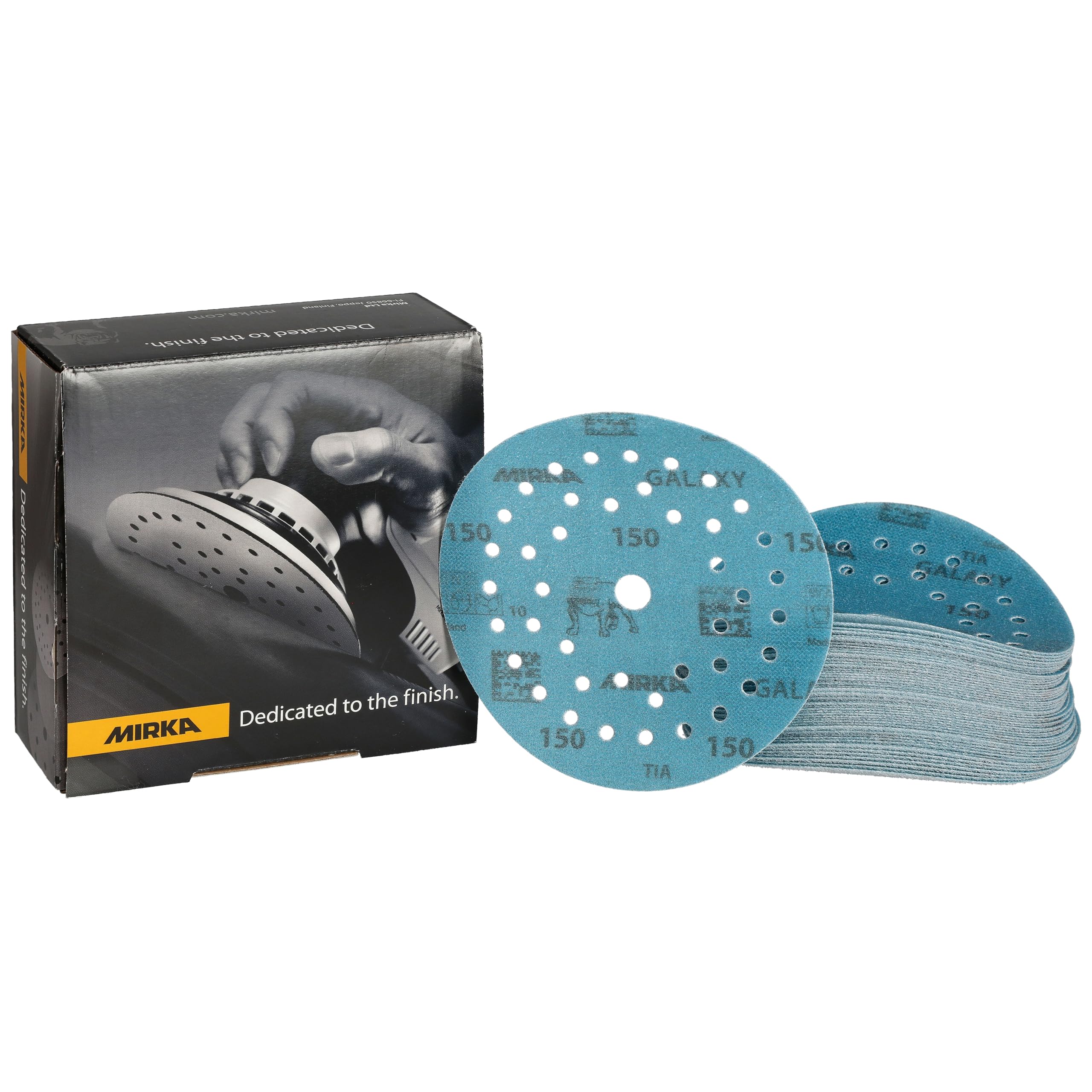 Mirka abrasive sheets Galaxy 125mm Grip Multifit Hook & Loop grit 150