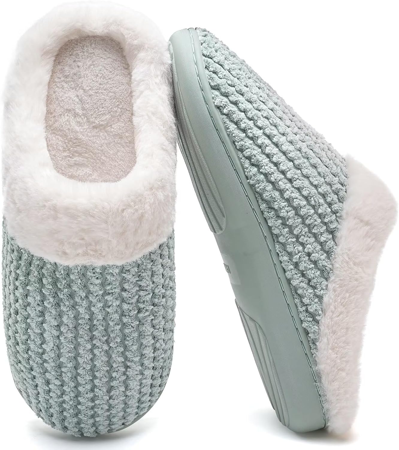 YALOX Slippers for Womens Warm Memory Foam Anti-Slip House Shoes Comfortable Cotton Slippers Home Bedroom Shoes Indoor & Outdoor
