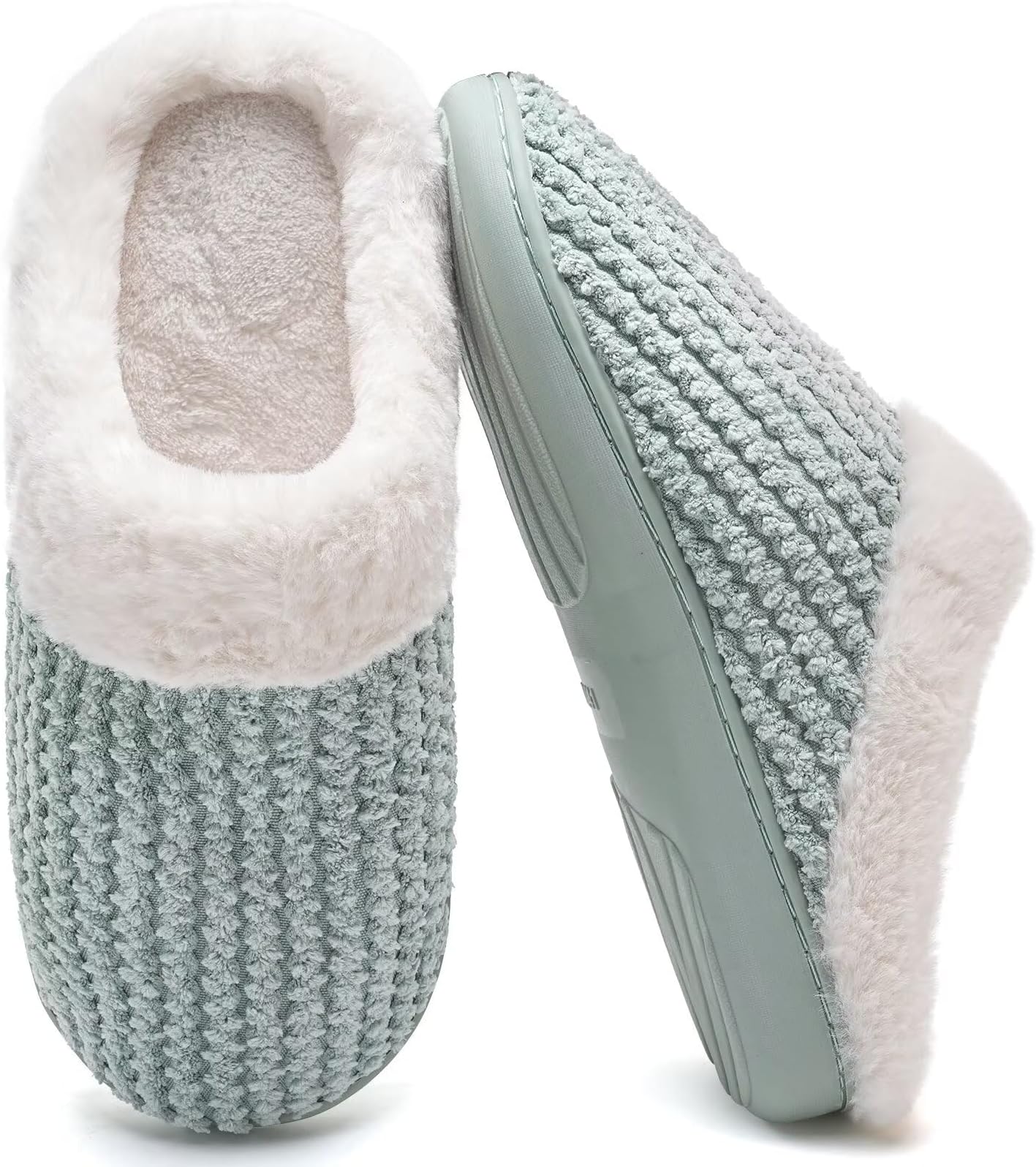 YALOXSlippers for Womens Warm Memory Foam Anti-Slip House Shoes Comfortable Cotton Slippers Home Bedroom Shoes Indoor & Outdoor