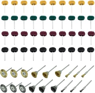 58Pcs Abrasive Wheel Buffing Polishing Wheel Set for Rotary Tool 1/8" Shank