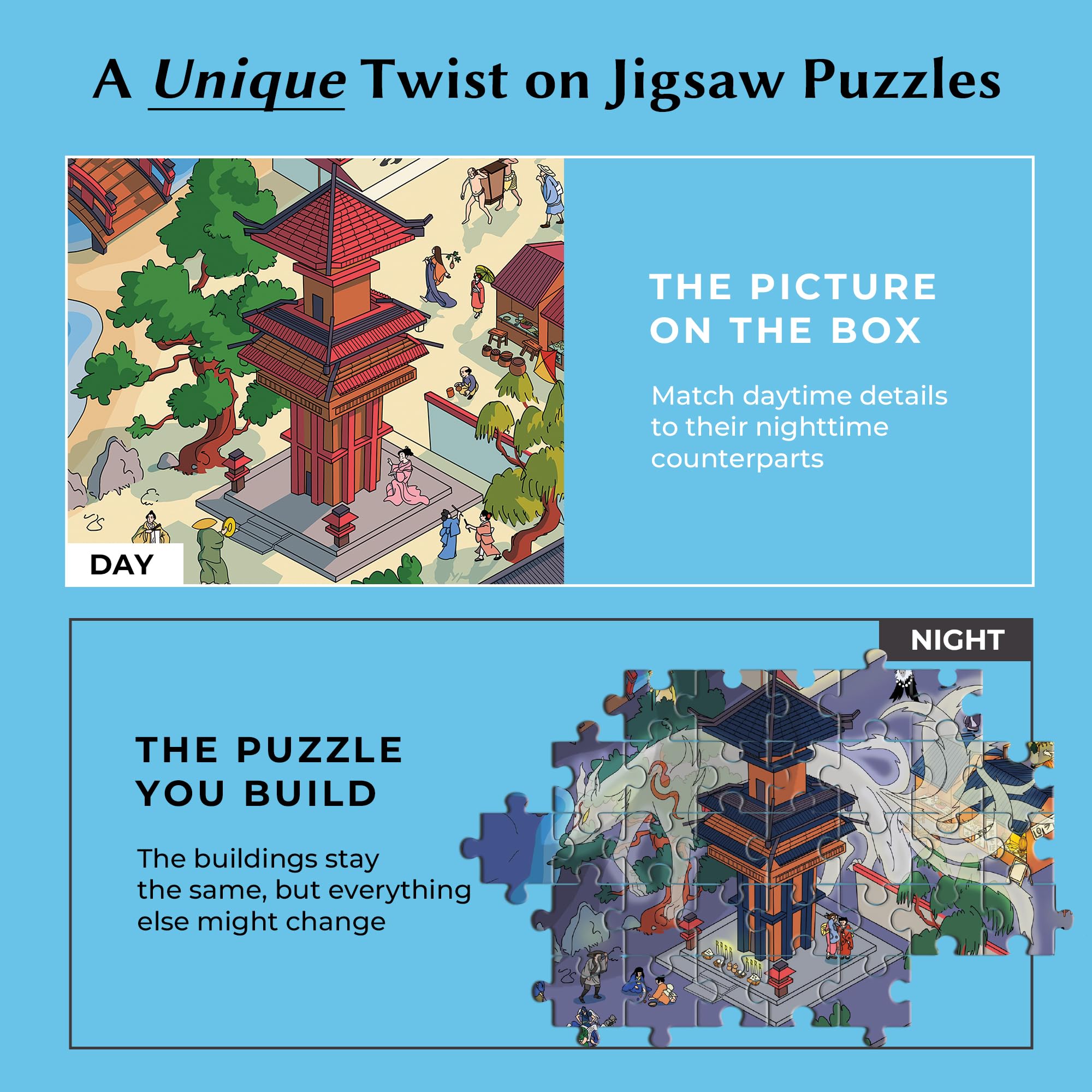 Amazon | タイムワープパズル ミステリージグソーパズル 1000ピース