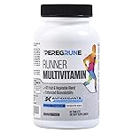 PEREGRUNE Runner Multivitamin | Engineered Vitamin with Antioxidants and Complete B Complex to Support Endurance & Energy | Probiotics, Whole Foods | Certified Running Supplements