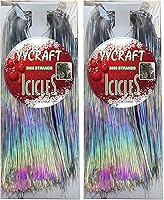 Vista 22 de YYCRAFT Icicles Tinsel 3000 Strand, Negro