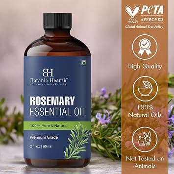 Botanic Hearth 100% Pure and Natural Rosemary Essential Oil - 2 Fl Oz