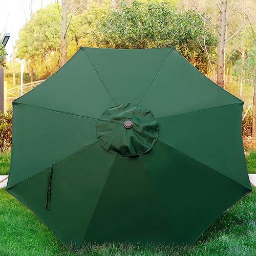 Miniatura 36 de Blissun - Sombrilla para patio y jardín de 9 pies, sombrilla para mercado al aire libre Negro