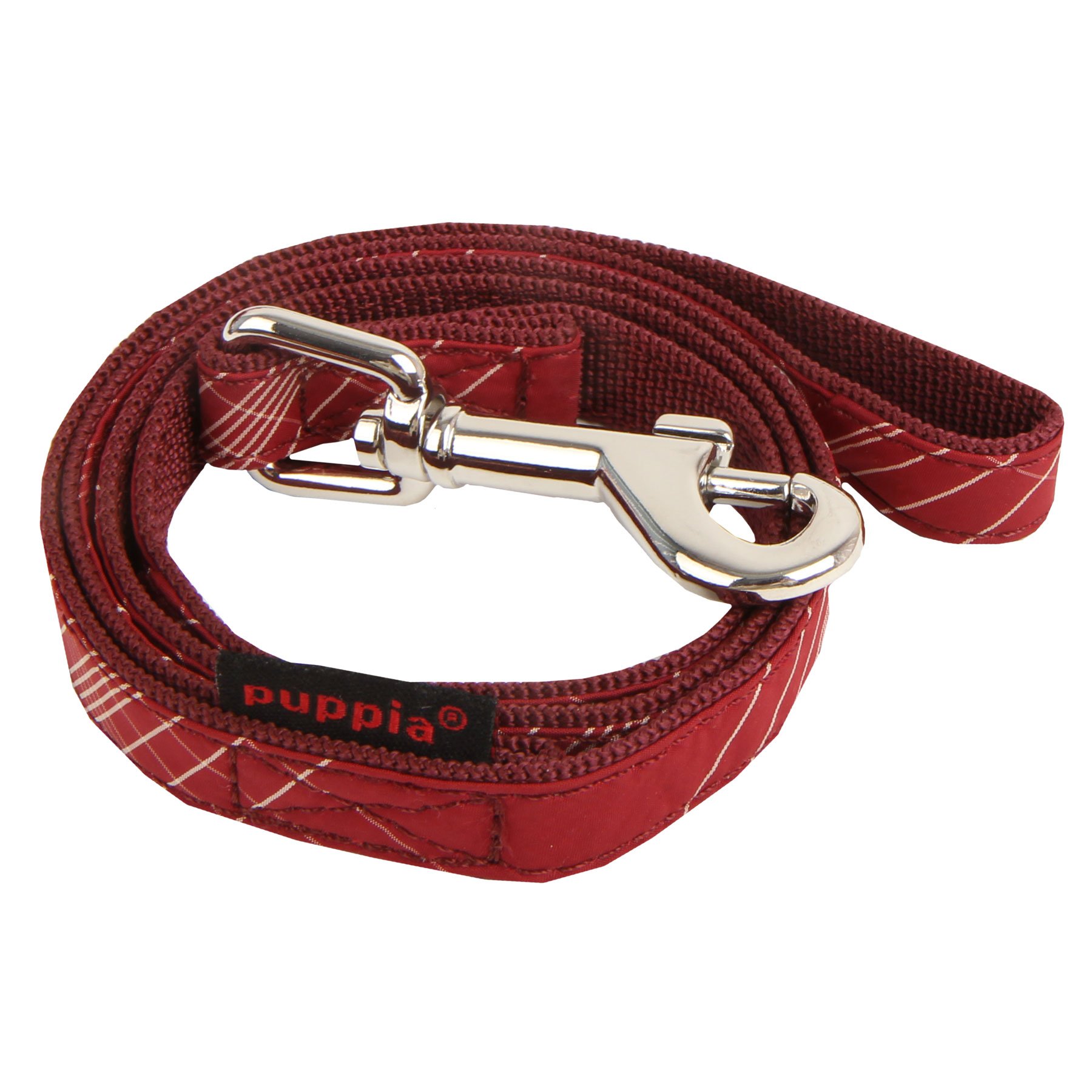 Puppia Authentic Cyberspace Matching Lead Pet Leash, Large, Wine