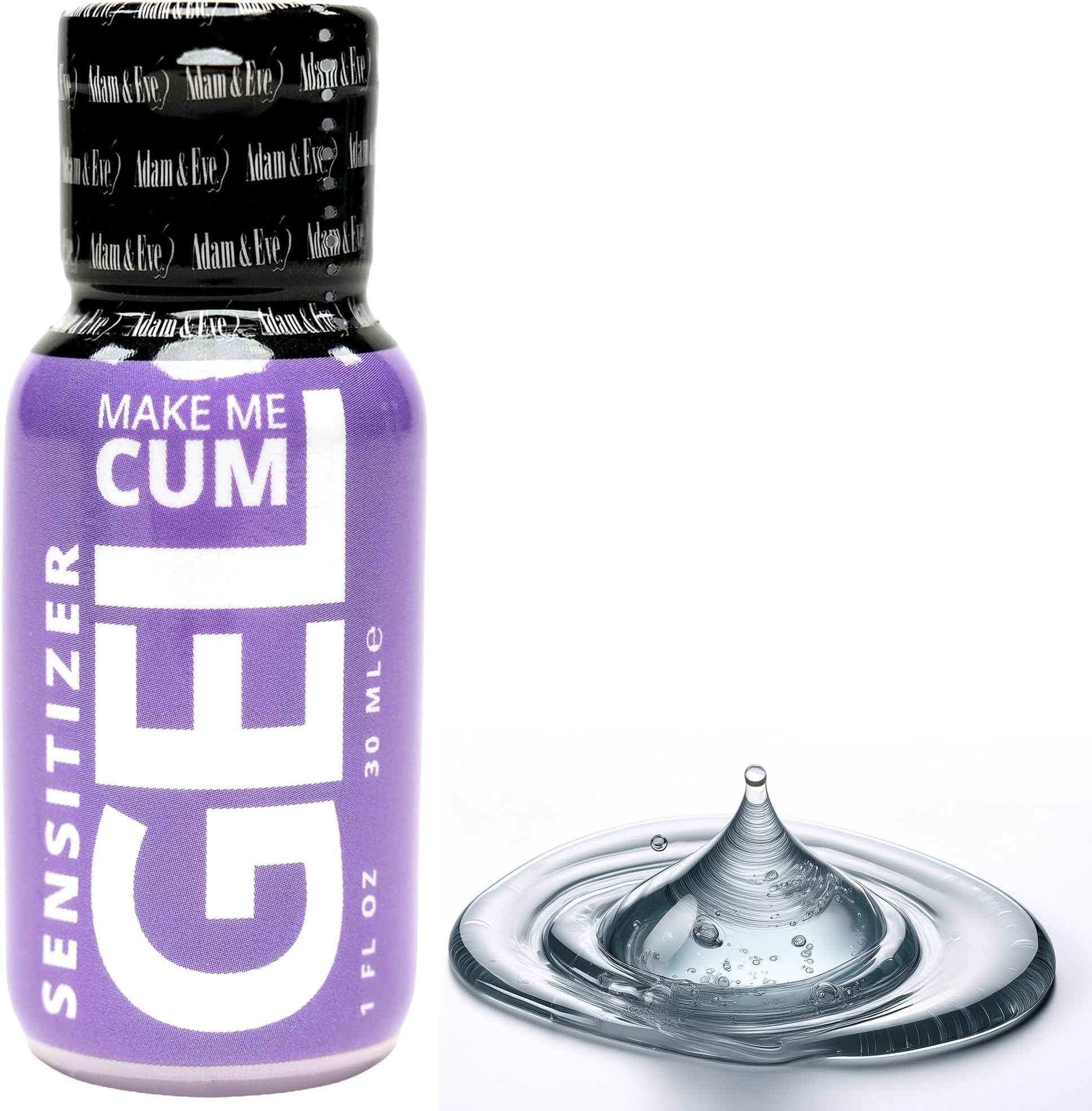 Make Me Cum Water Based Clitoral Sensitizer Clear Gel - Personal Sexual Lubricant for Women - Increases Sensitivity for Stronger Orgasm - Lube for Sex and Masturbation - Clear 1 oz.