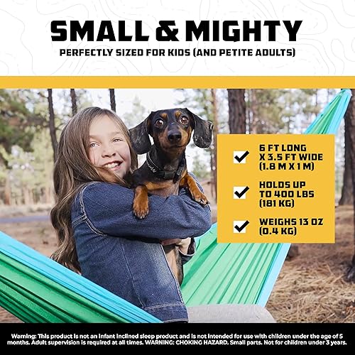 Miniatura 14 de Wise Owl Outfitters Hamaca de camping – Hamaca portátil de 500 libras con correas de árbol – viajes, mochileros, senderismo, equipo de campamento al