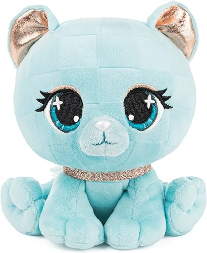 GUND - Peluches PLushes de moda de diseñador gatita Madame Purrnel suave de felpa con purpurina brillante para niños mayores de 3 años diseño rosa y