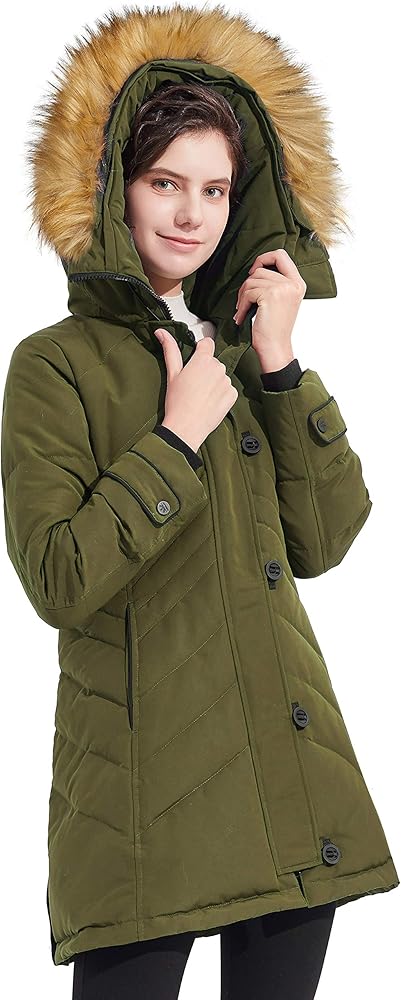 Women's mid length winter jackets Clearance