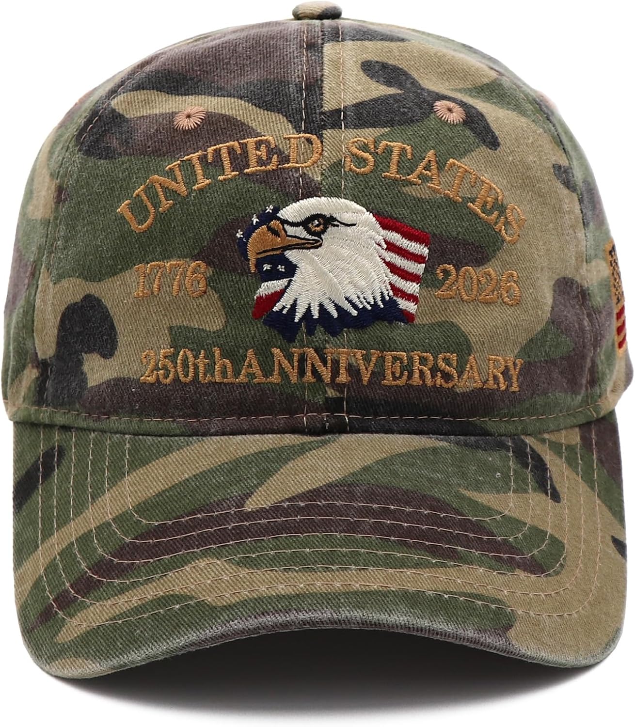 250th Anniversary USA Hat United States 250 Year American Anniversary Hat Eagle Patriotic Embroidery Baseball Cap