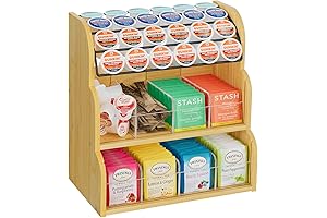 LASZOLA Bamboo Coffee and Tea Organizer