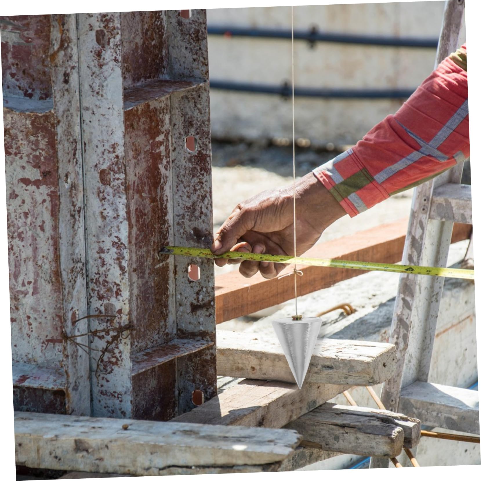 Angoily Martello per Filo da Costruzione Portatile da 4 Pezzi Strumento di Misurazione della Facile da Trasportare per Professionisti