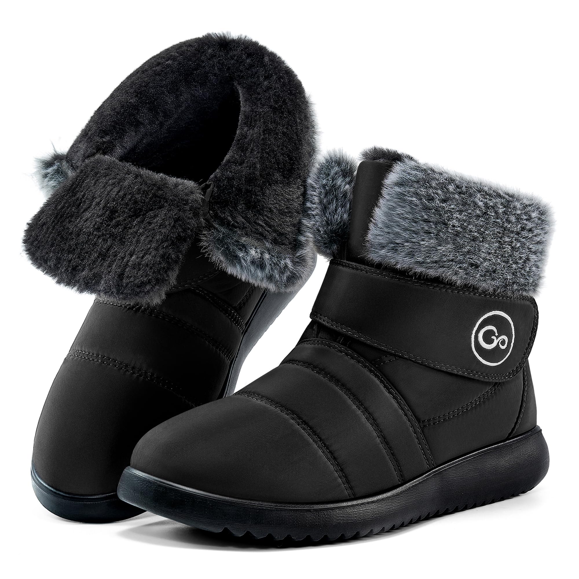 Reimferce Womens Snow Boots for Winter: Comfortable & Warm for All Day Wear - Waterproof Non Slip Booties for Commute Outdoor Walking