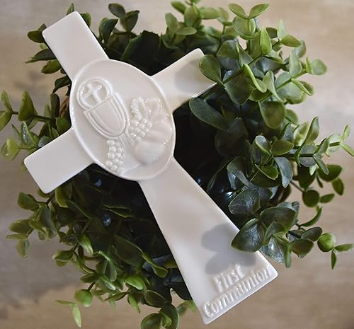 Miniatura 3 de Juego de 5 piezas de regalo de primera comunión para niña con caja de regalo de oración rosario pulsera cruz tarjeta