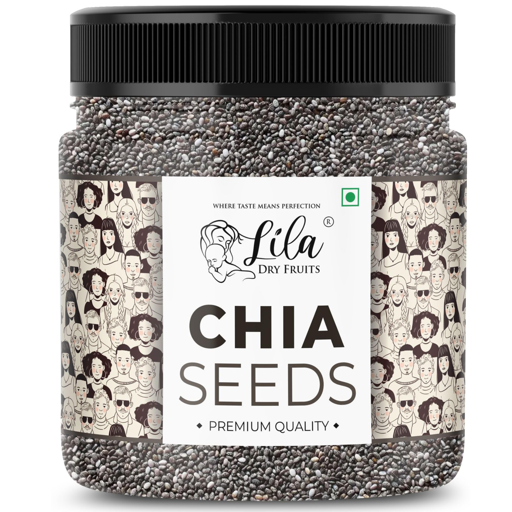 LILA DRY FRUITS Chia Seeds 250 Gms | 100% Natural, Ready-to-Eat, Vegan, Gluten-Free, High in Fiber & Omega-3 Chiya Seeds | Ideal for Smoothies, Salads, and Snacks | Perfect for Gifting (B0CVB49YXM) Amazon Price History, Amazon Price Tracker