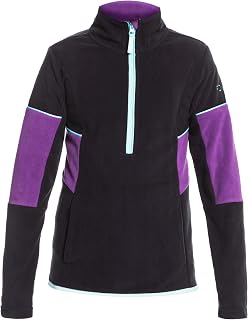 Roxy Girls Sayna Half Zip Fleece (True Black (KVJ0), XX-Large (16))