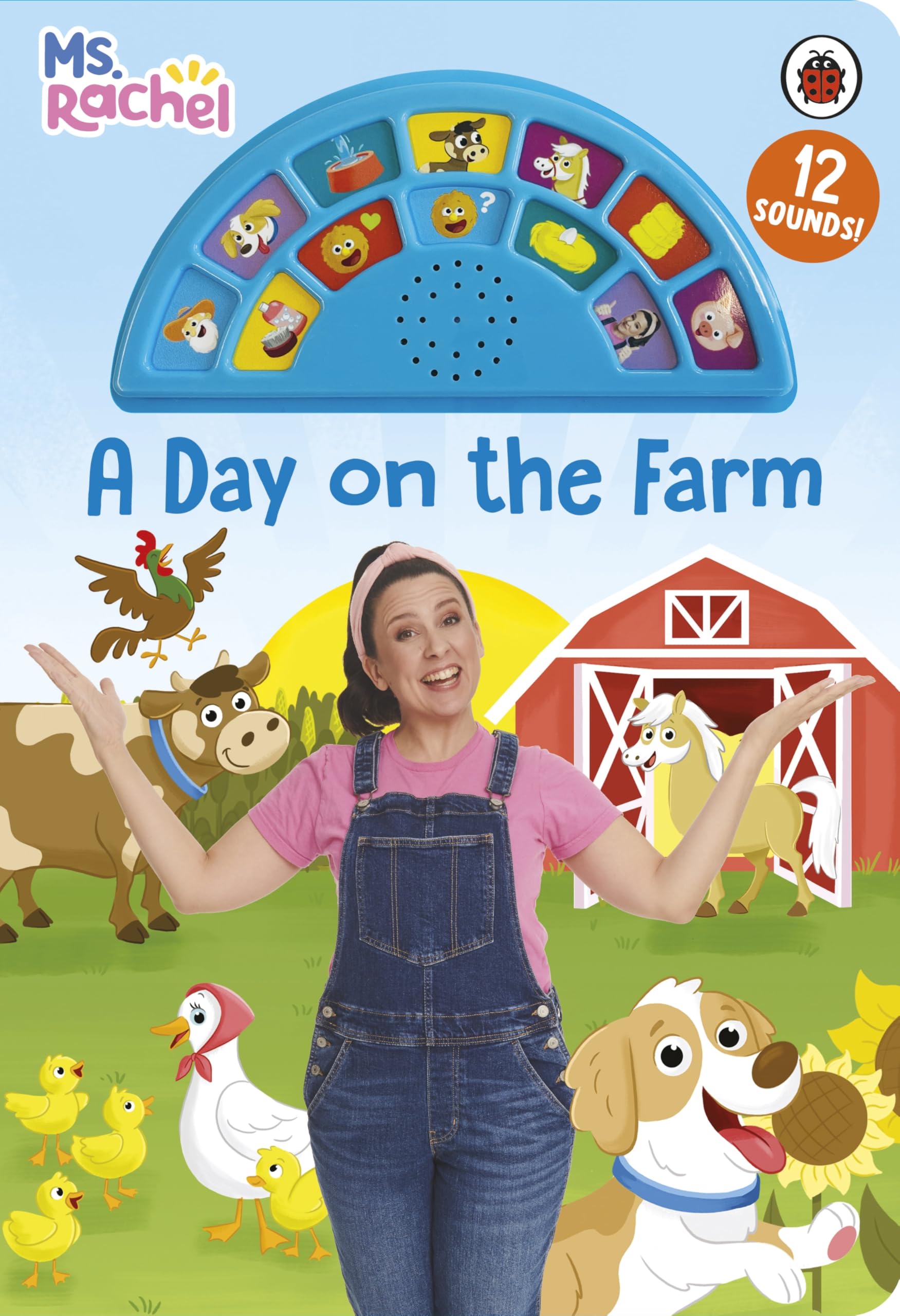 Ms Rachel: A Day on the Farm: An Interactive Read and Listen Noisy Sound Book with 12 Fun Sounds