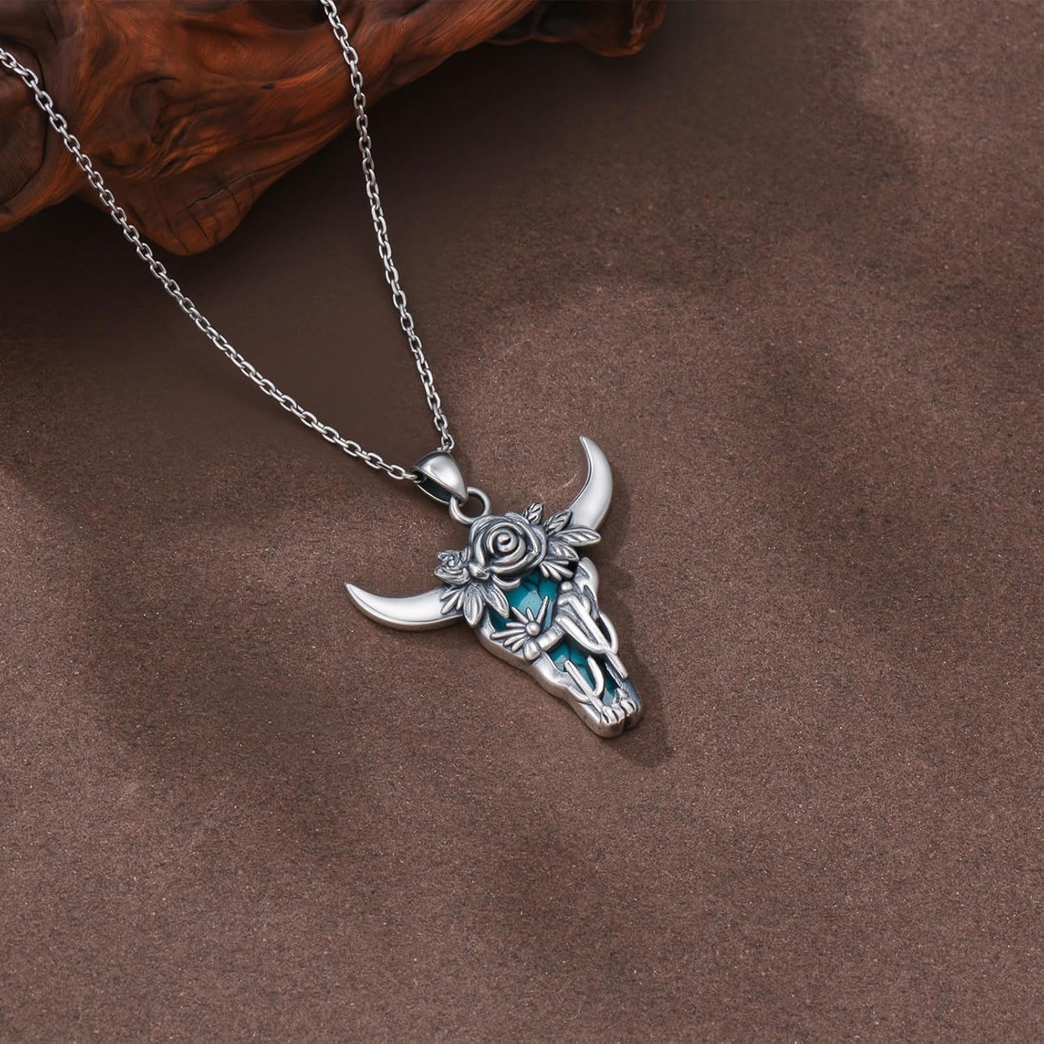 Western Cowboy Necklace 925 Sterling Silver Horseshoe Pendant Western Jewelry Cowgirl Gifts for Women Girlfriend Cowboy Cowgirl - Image 5