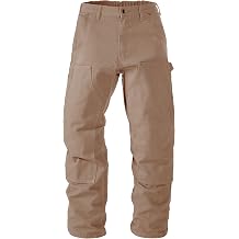 Soojun Mens 13.5 oz Heavyweight Work Pants, Loose Fit Double Knee Carpenter Pants with Flex Waist