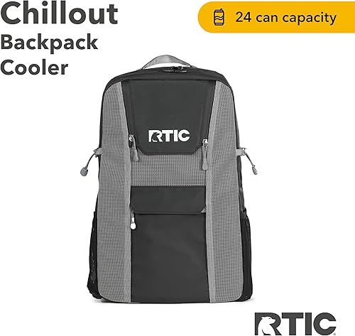Miniatura 3 de RTIC Chillout - Mochila térmica portátil para 24 latas, bolsa térmica suave para almuerzo, playa, bebidas, viajes, campamento, picnic, coche,