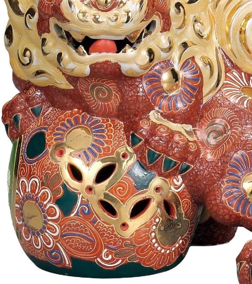 Amazon.co.jp: 【九谷焼】 10号立獅子 盛 紙箱入り : ホーム＆キッチン