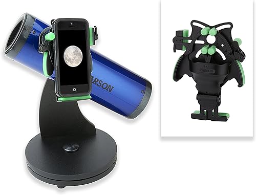 Miniatura 2 de Carson SkySeeker 15x-37.5x Newtoniano Reflector Telescopio Principiante con Adaptador Universal para Digiscoping Óptica Smartphone (JC-200UN)