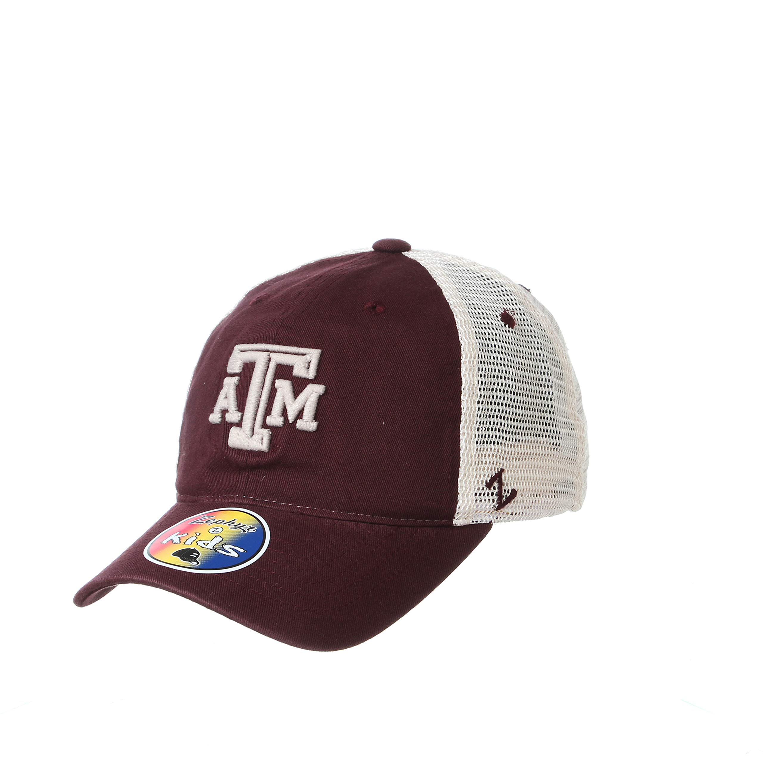 NCAA Texas A&M Aggies Adjustable University Hat Kids Team Color, Texas A&M Aggies Maroon, Adjustable