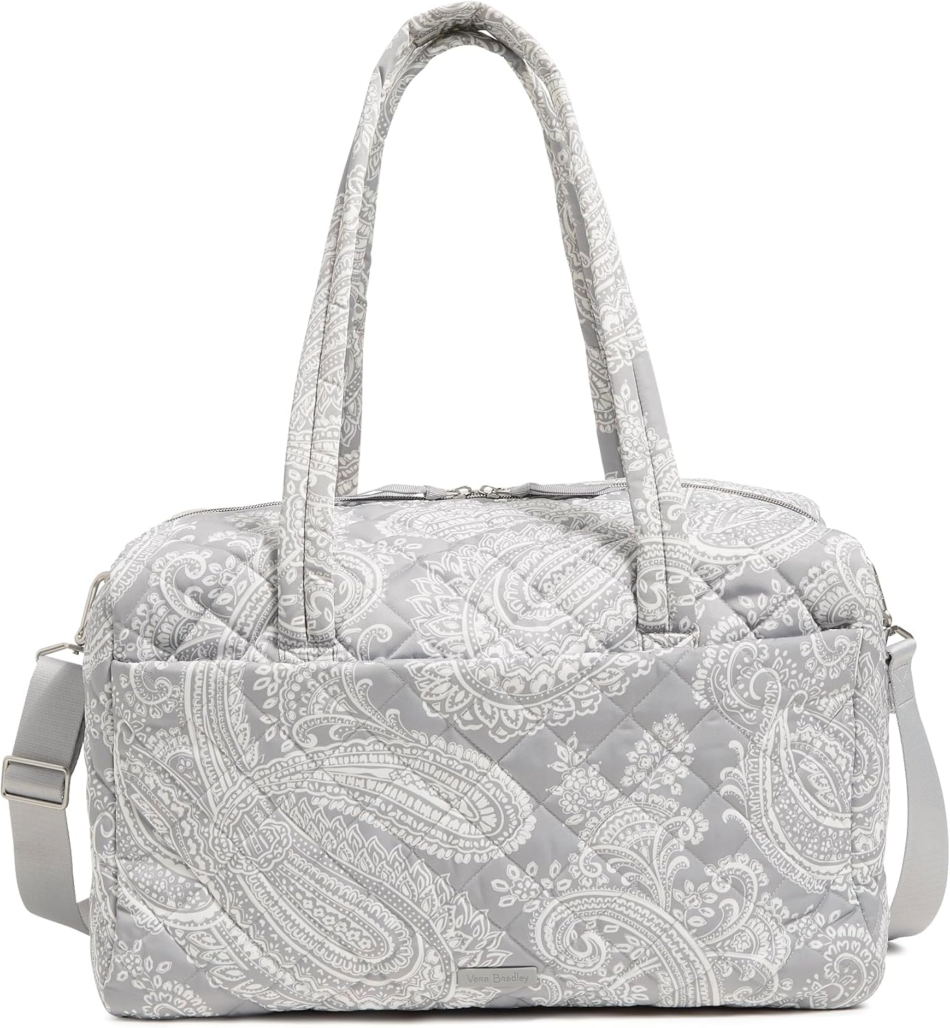 Performance Twill Medium Travel Duffle Bag, Cloud Gray Paisley