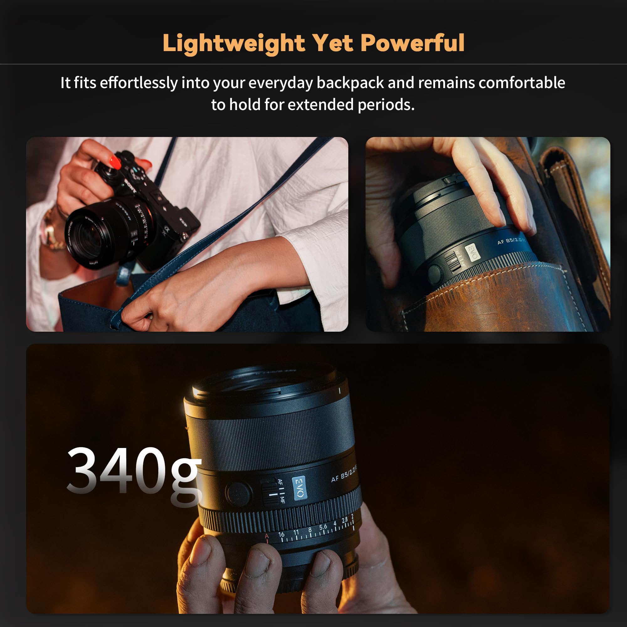 Amazon.com : VILTROX AF 85mm F2.0 EVO Lens for Sony E-Mount, Prime