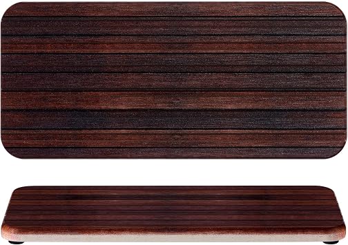 Photect 2 Pcs Stone Tray Water Absorbent Diatomite Coasters, Dark Brown