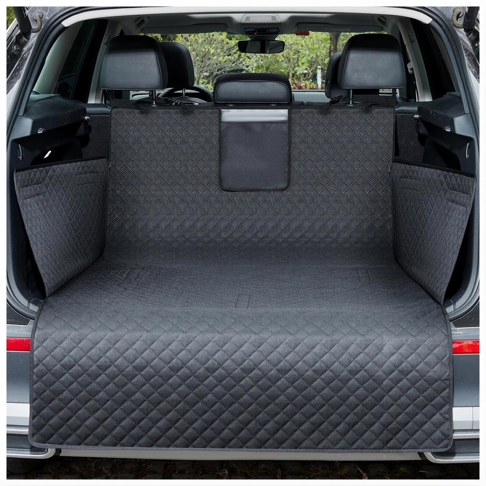 Chien Chien Coffre de Protection pour Skoda Kodiaq (5seats) 2017 2018 2019 2020 2021 2022 2023, Protection Coffre Voiture Chien Anti-Rayures imperméable Housse Coffre Voiture Chien