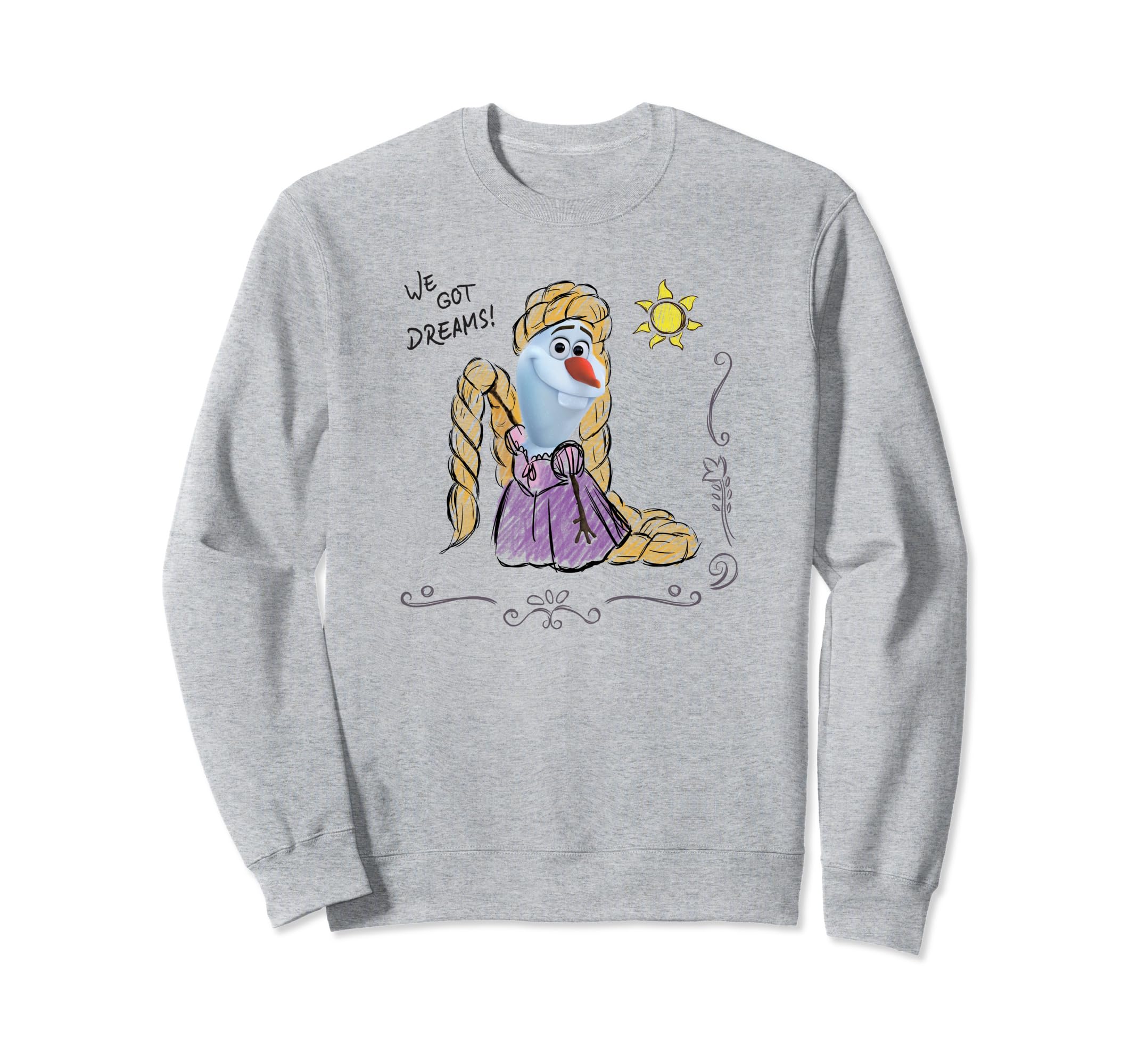 Sweat Disney Rapunzel dessin d'art aux finitions et coutures premium - 2